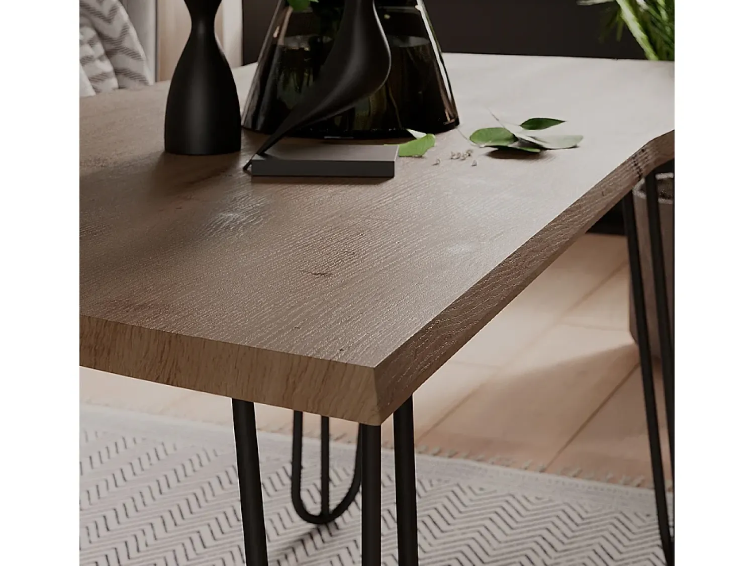 Mesa De Centro*Vicco Mesa de centro artesão 90x50x40 yan Natural claro