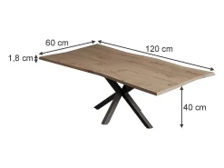 Vicco Mesa de centro artesão 120x60x40 yan^ Mesa De Centro