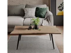 Clearance Vicco Mesa de centro artesão 120x60x40 yan Natural claro