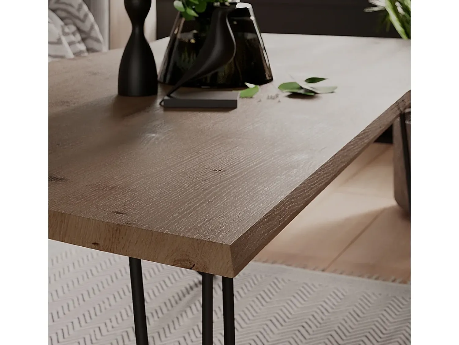 Vicco Mesa de centro artesão 120x60x40 yan Natural claro