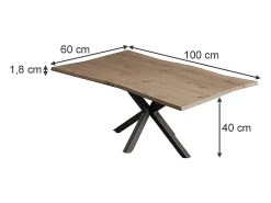 Best Vicco Mesa de centro artesão 100x60x40 yan Natural claro