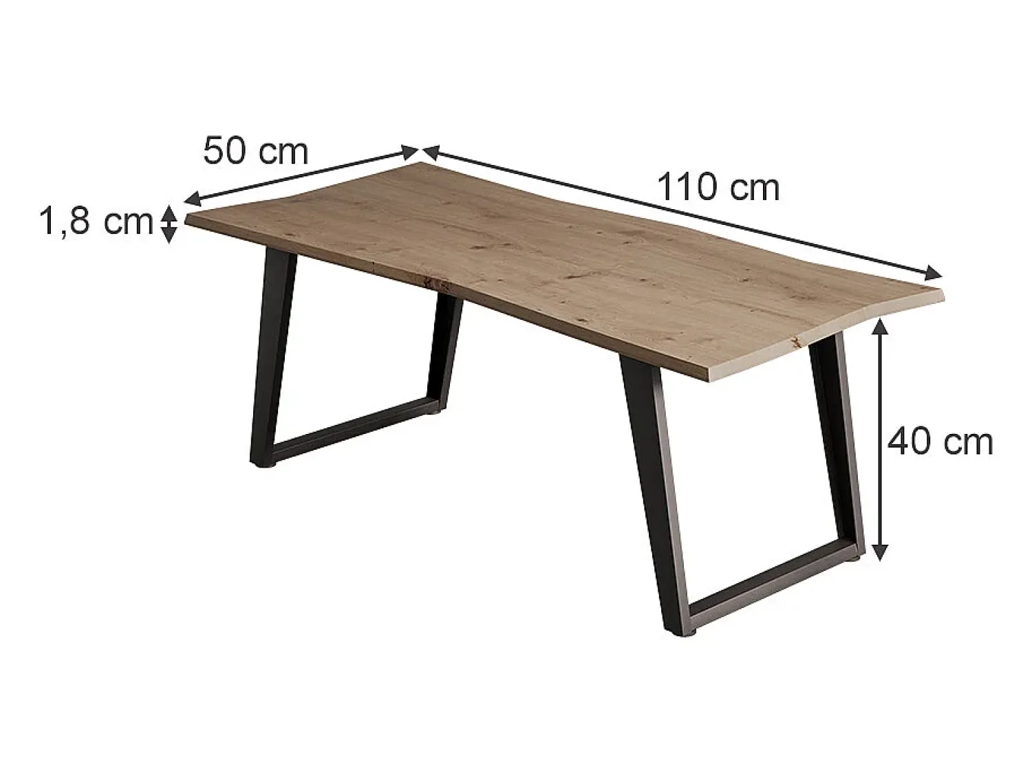 Mesa De Centro|Vicco Mesa de centro artesão 110x50x40 yan Natural claro