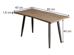 Mesa De Centro*Vicco Mesa de centro artesão 80x40x40 yan Natural claro