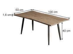 Mesa De Centro*Vicco Mesa de centro artesão 100x50x40 yan Natural claro