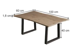 Mesa De Centro|Vicco Mesa de centro artesão 100x60x40 yan Natural claro
