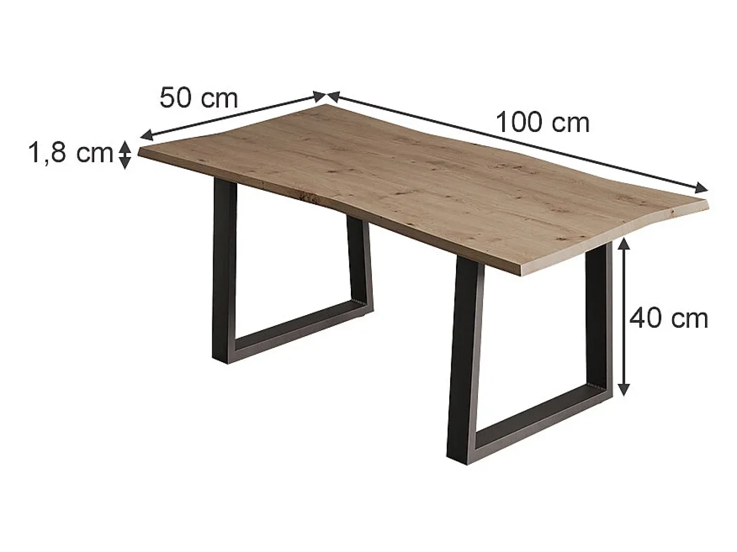 Best Vicco Mesa de centro artesão 100x50x40 yan Natural claro