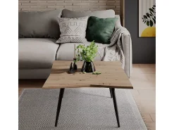 Mesa De Centro*Vicco Mesa de centro artesão 80x80x40 yan Natural claro