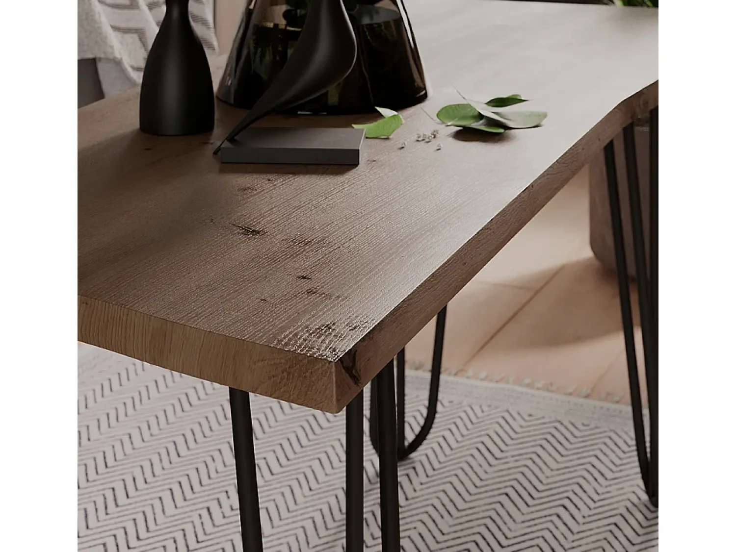 Mesa De Centro*Vicco Mesa de centro artesão 100x35.5x40 yan Natural claro