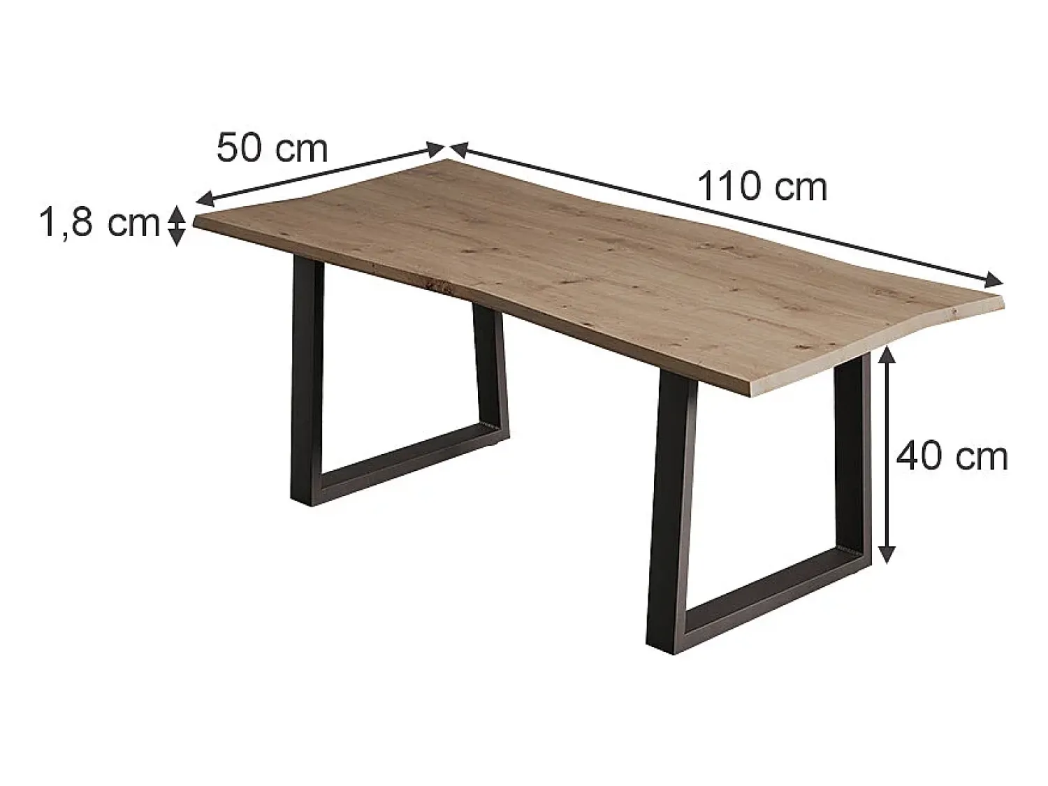 Vicco Mesa de centro artesão 110x50x40 yan^ Mesa De Centro