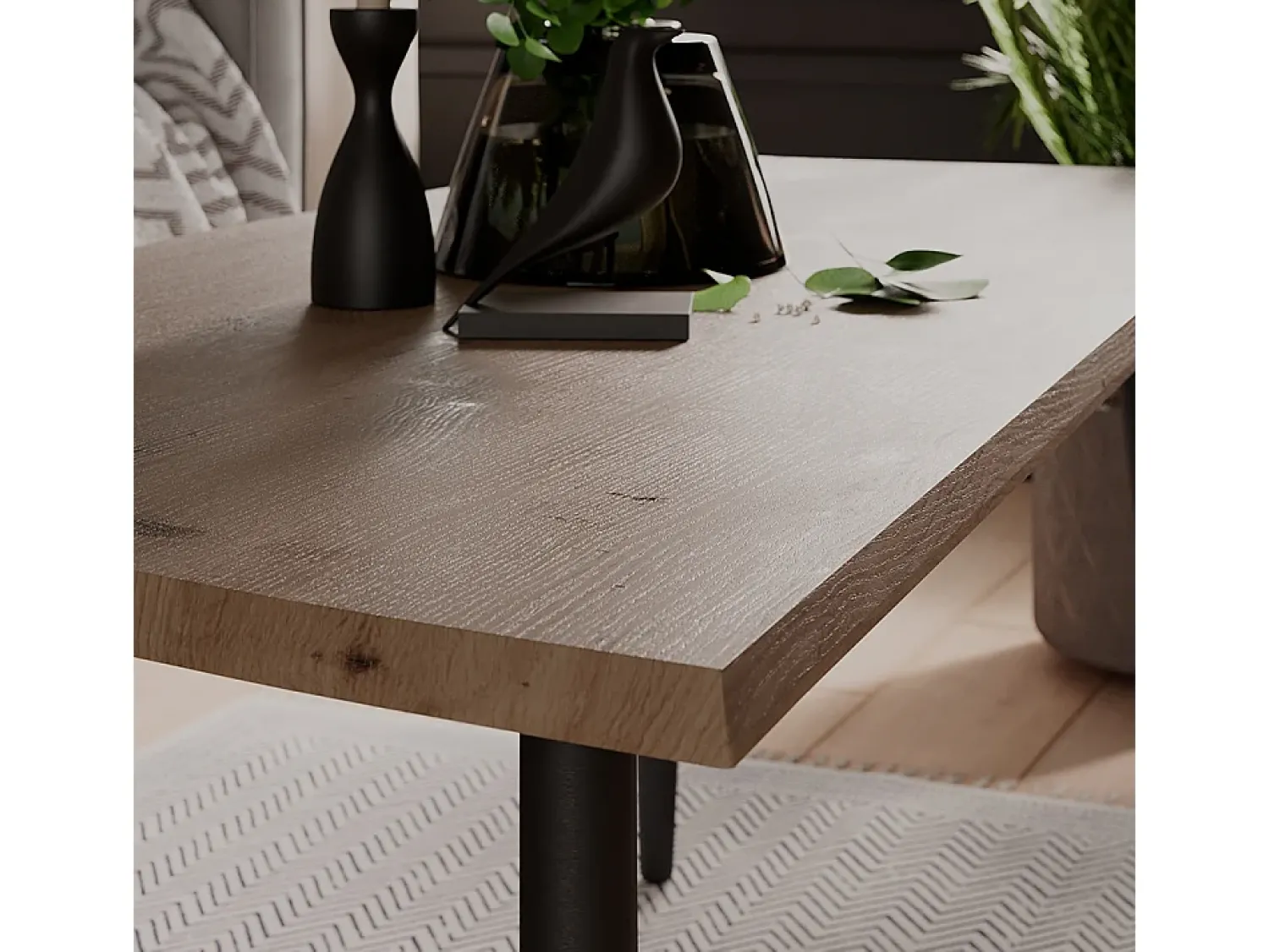 Mesa De Centro|Vicco Mesa de centro artesão 110x50x40 yan Natural claro