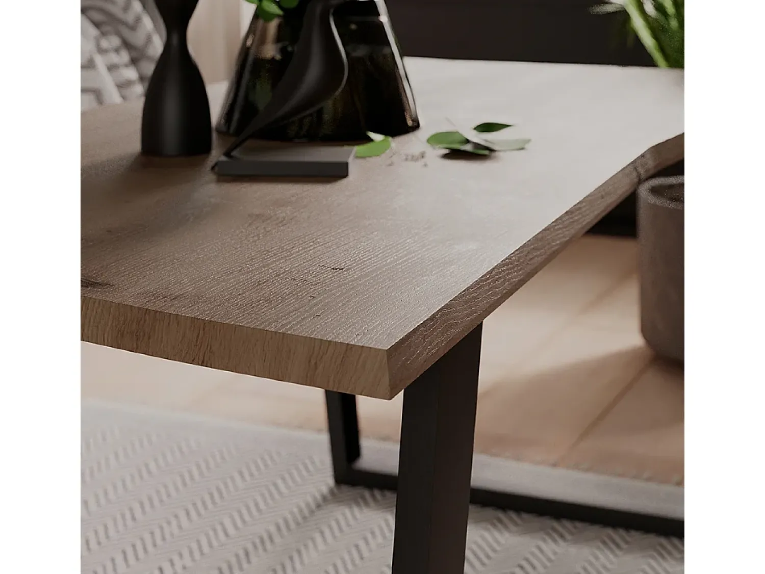Vicco Mesa de centro artesão 90x50x40 yan^ Mesa De Centro