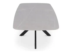 Meublorama Mesa de Centro ARVENA – Mesa de Centro Retangular 130x70 cm – Pedra Cinza & Metal – Design Contemporâneo e Refinado^ Mesa De Centro