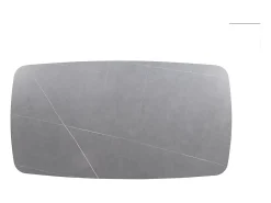 Meublorama Mesa de Centro ARVENA – Mesa de Centro Retangular 130x70 cm – Pedra Cinza & Metal – Design Contemporâneo e Refinado^ Mesa De Centro
