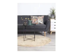Hot Mesa de Centro Bastia, , 47x47x50 cm, Kendra Home Preto