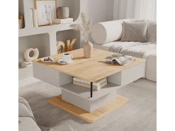 Mesa De Centro|Vicco Mesa de centro 80x45x80 movira Bege