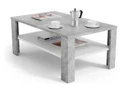 Vicco Mesa de centro betão 100x60x42^ Mesa De Centro