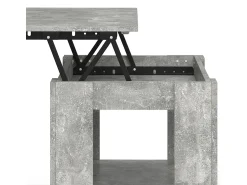 Mesa De Centro*Vicco Mesa de centro betão 100x50x50 lorenz Cinzento claro