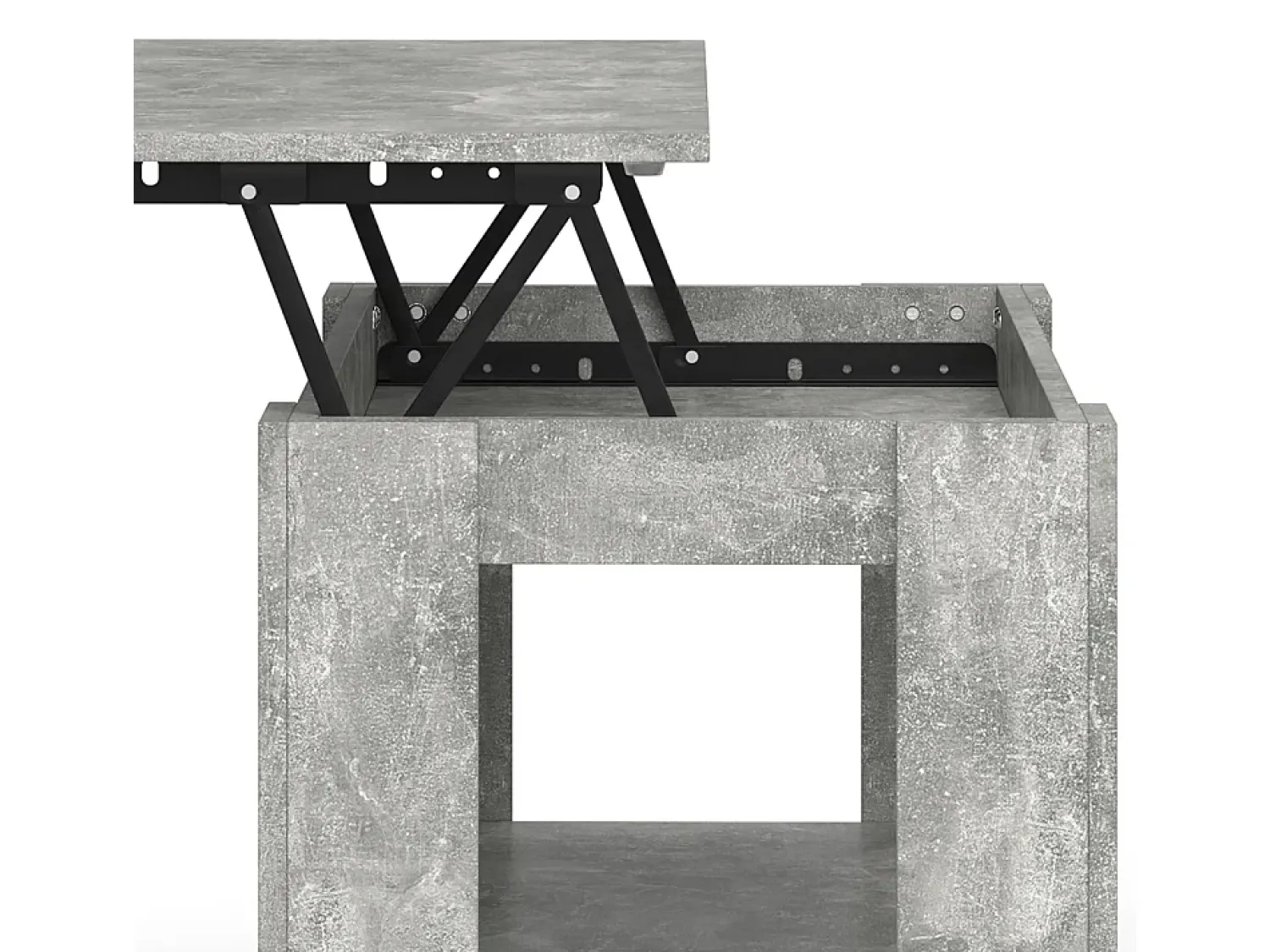 Mesa De Centro*Vicco Mesa de centro betão 100x50x50 lorenz Cinzento claro