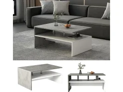 Mesa De Centro*Vicco Mesa de centro betão 90x60x42 mike Cinzento claro