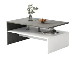 Mesa De Centro*Vicco Mesa de centro betão 90x60x42 mike Cinzento claro