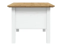 Mesa De Centro|vidaxl Mesa de centro BODO 100x55x46 cm pinho maciço /castanho Branco