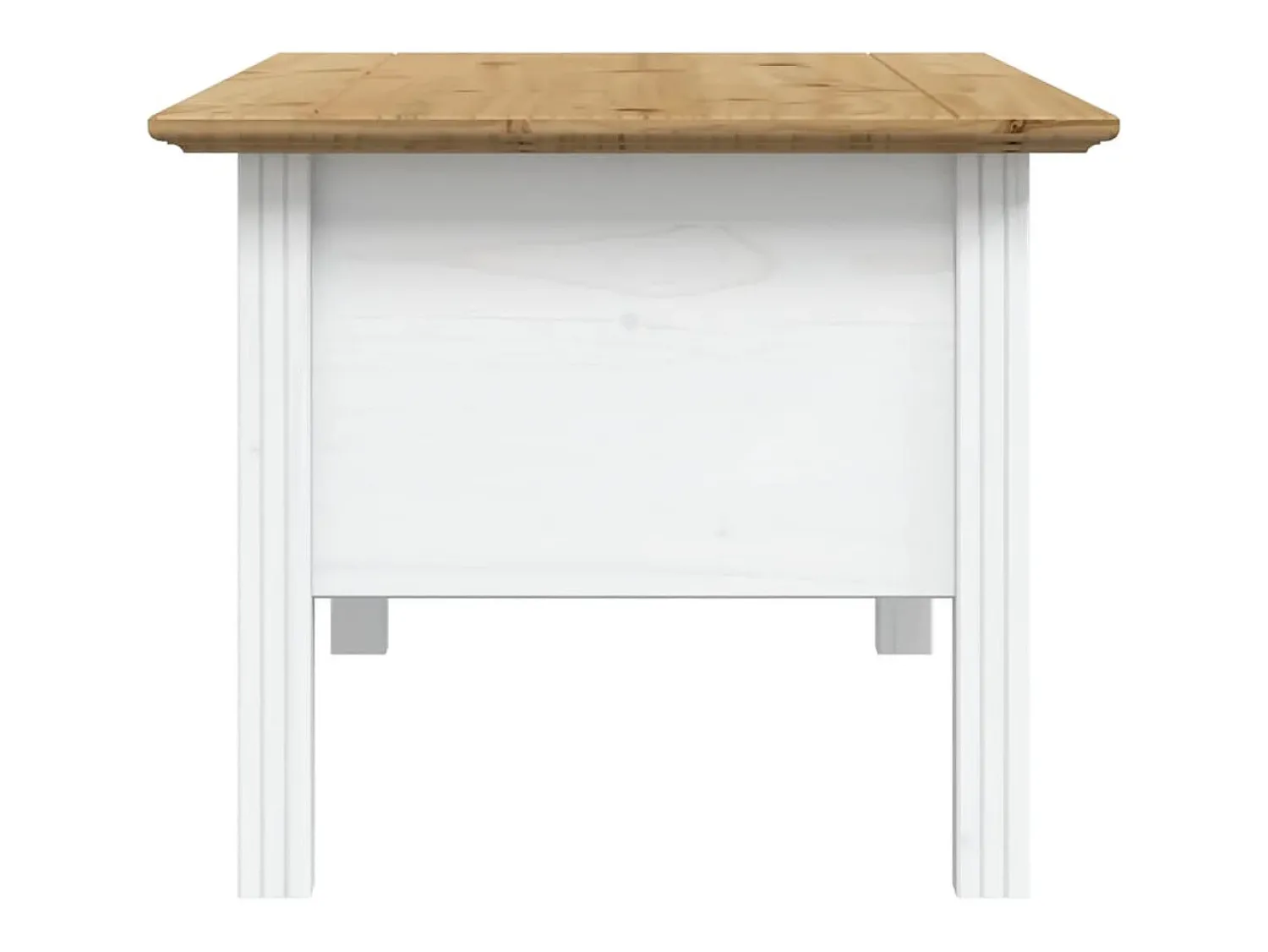 Mesa De Centro|vidaxl Mesa de centro BODO 100x55x46 cm pinho maciço /castanho Branco