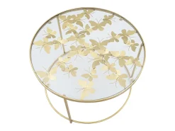 Discount MESA DE CENTRO BORBOLETAS Ø 60X40,5 CM Dourado