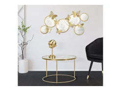 Discount MESA DE CENTRO BORBOLETAS Ø 60X40,5 CM Dourado