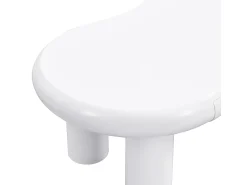 Mesa De Centro| Mesa de centro branca - Mesa de apoio com iluminação LED e 1 gaveta - para sala de estar Branco