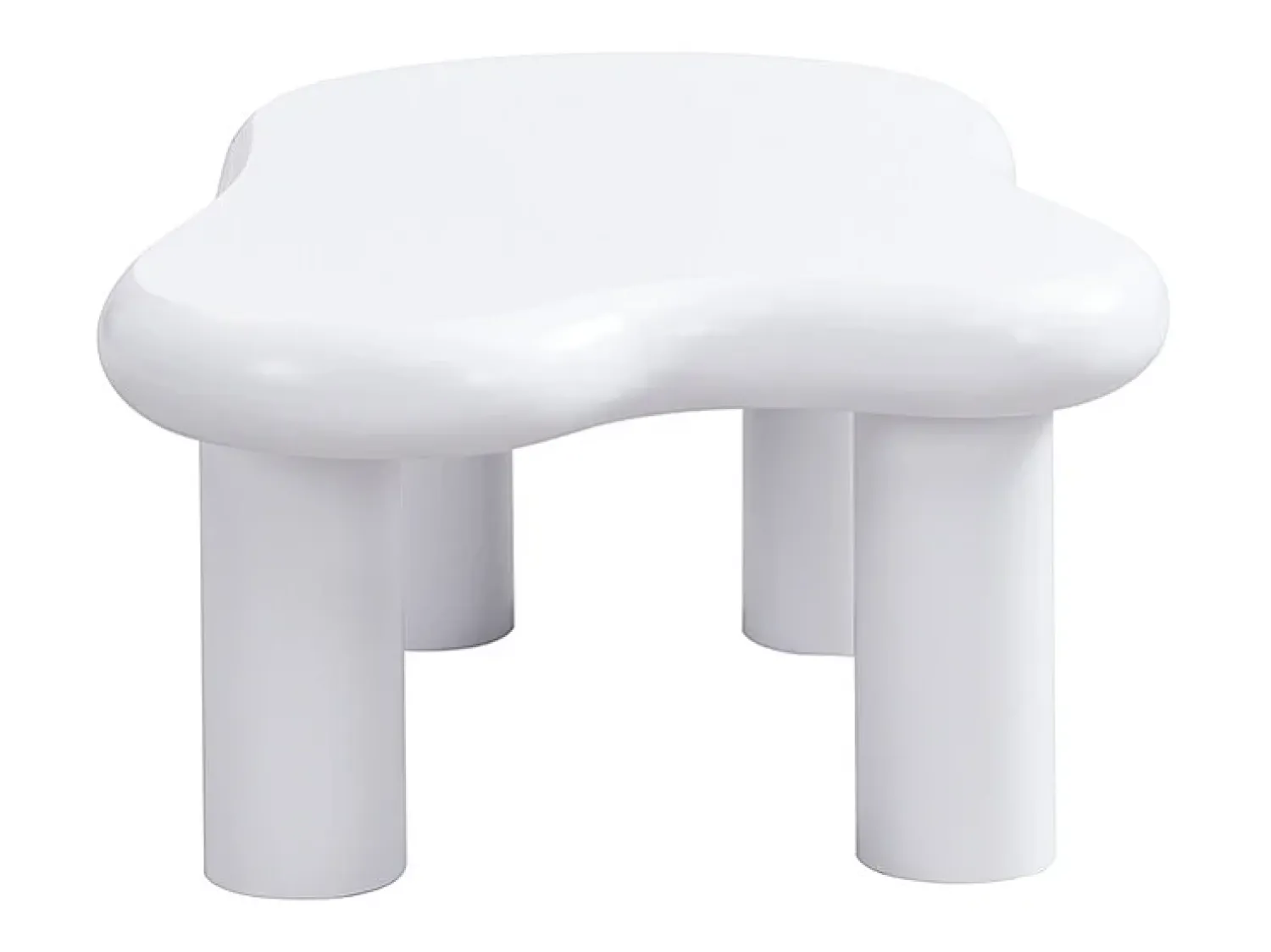 Mesa De Centro| Mesa de centro branca - Mesa de apoio com iluminação LED e 1 gaveta - para sala de estar Branco