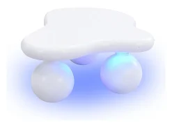 Best Mesa de centro branca - Mesa de centro com luzes LED e pés redondos s - design em forma de nuvem - para sala de estar e quarto de criança Branco