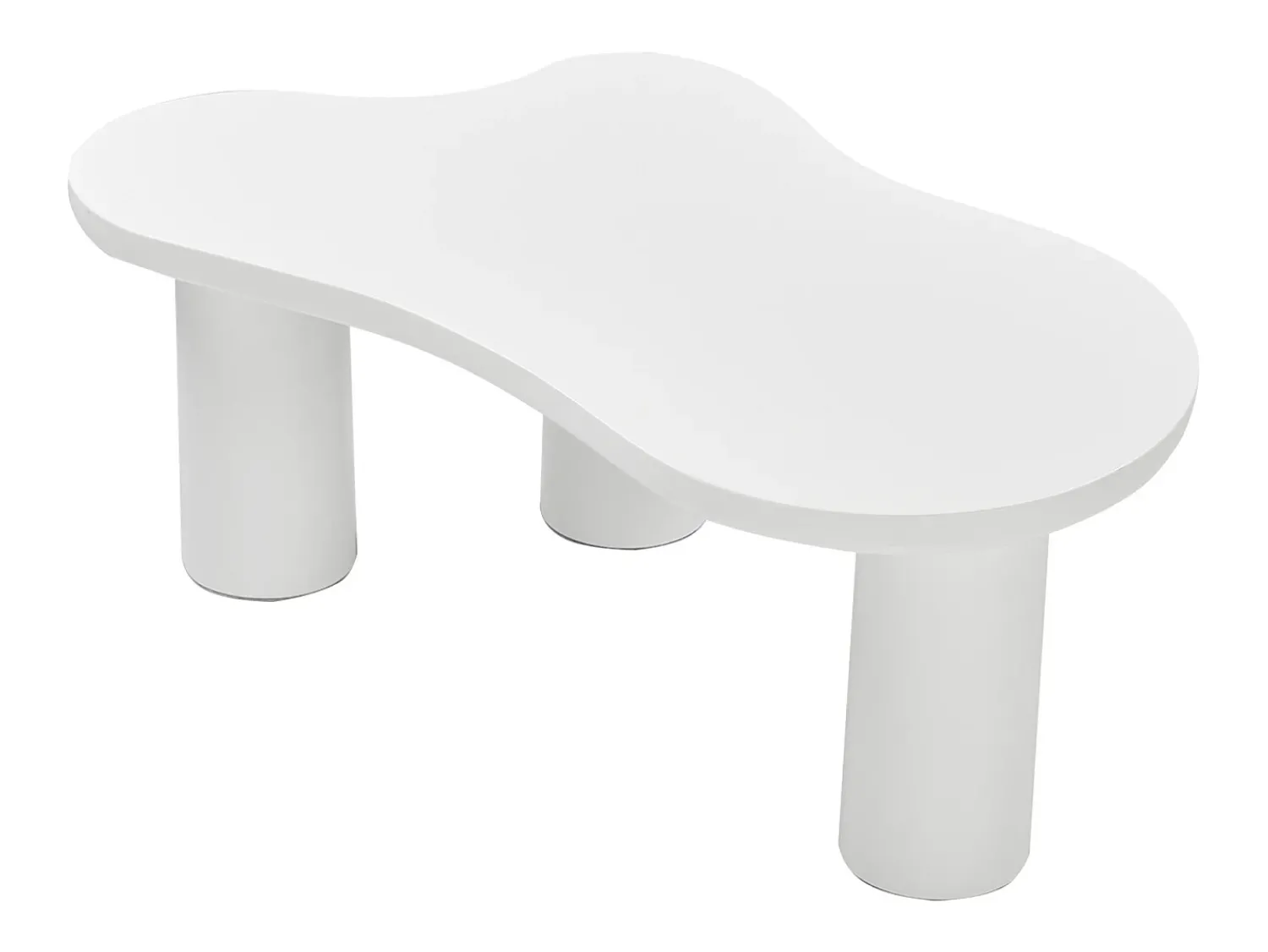 Mesa De Centro*Hauss Spole Mesa de centro branca em forma de nuvem - MDF e PVC Branco