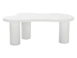 Mesa De Centro*Hauss Spole Mesa de centro branca em forma de nuvem - MDF e PVC Branco