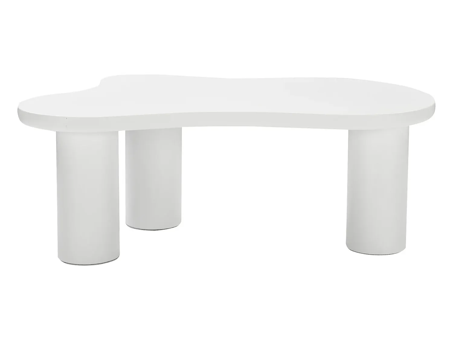 Mesa De Centro*Hauss Spole Mesa de centro branca em forma de nuvem - MDF e PVC Branco