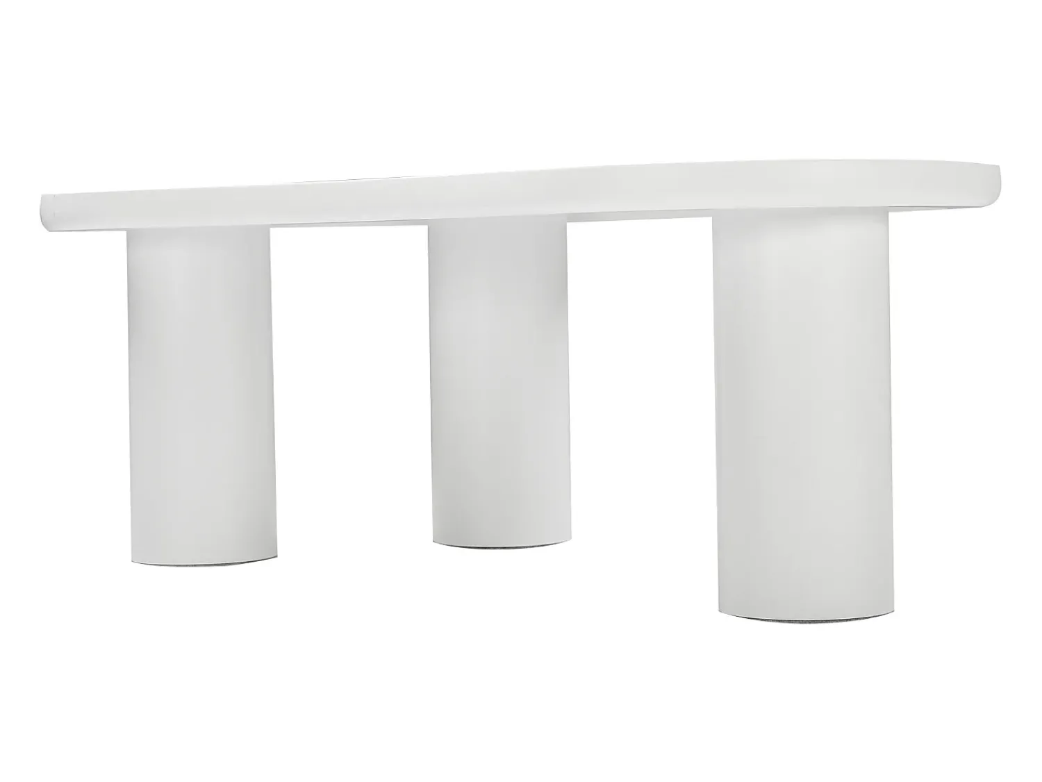 Mesa De Centro*Hauss Spole Mesa de centro branca em forma de nuvem - MDF e PVC Branco