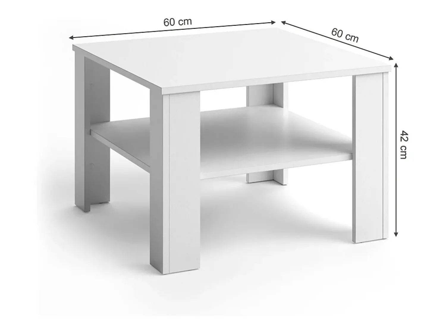 Vicco Mesa de centro 60x60x42 homer^ Mesa De Centro