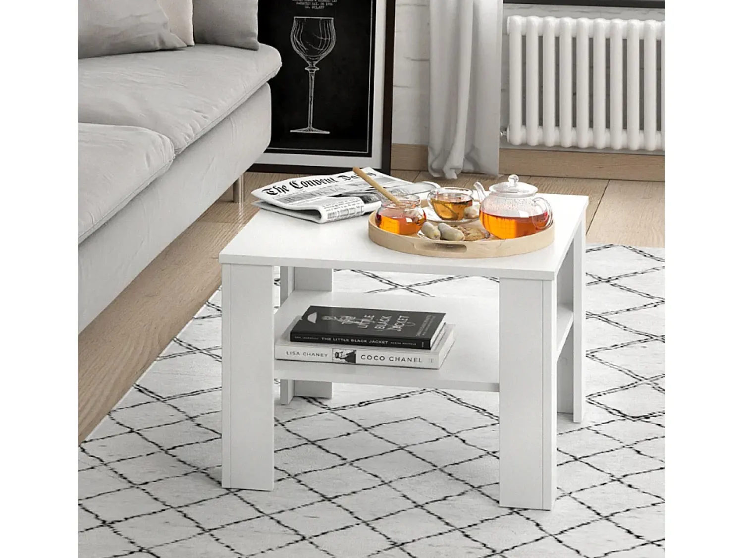 Vicco Mesa de centro 60x60x42 homer^ Mesa De Centro