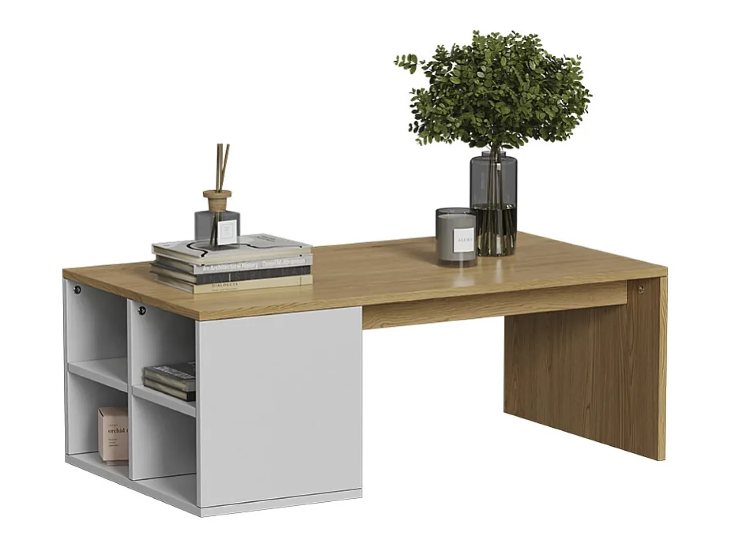 Vicco Mesa de centro 90x50x33.6 kivo^ Mesa De Centro