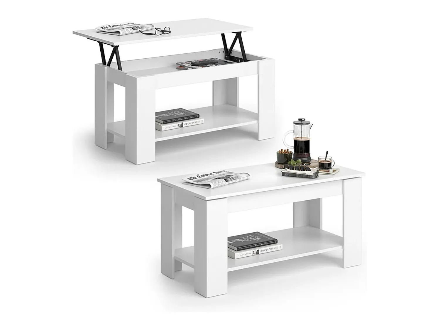 Mesa De Centro*Vicco Mesa de centro 100x50x50 lorenz Branco