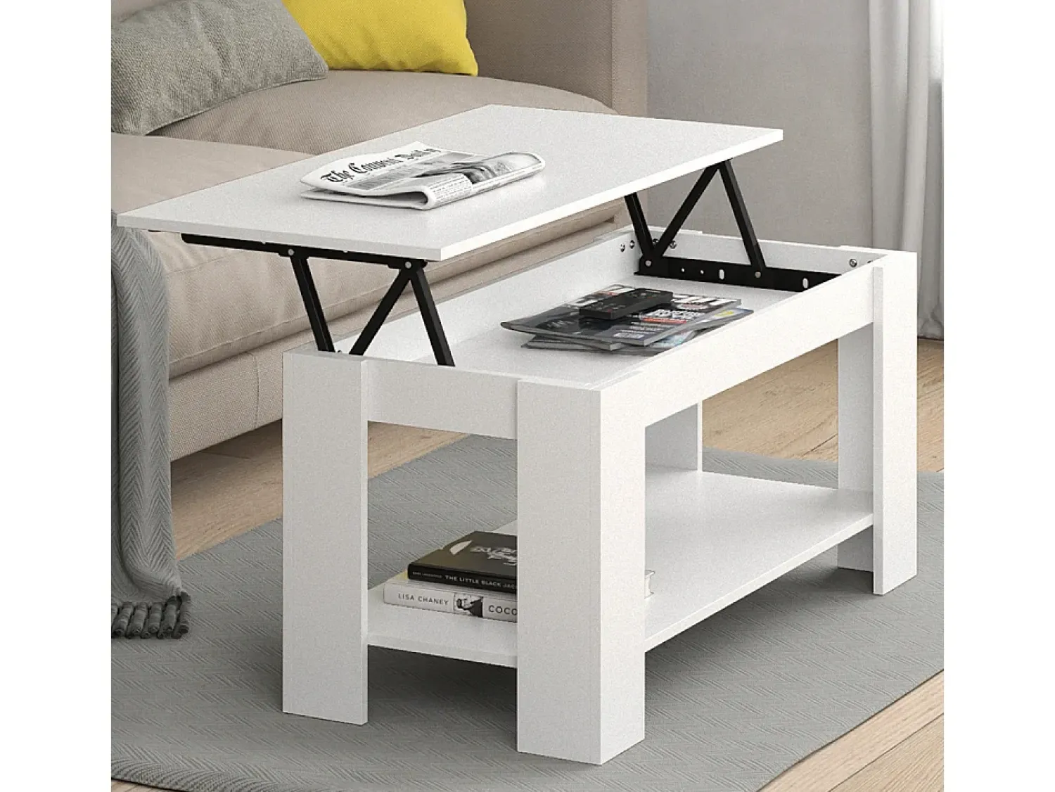 Mesa De Centro*Vicco Mesa de centro 100x50x50 lorenz Branco
