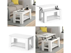 Mesa De Centro*Vicco Mesa de centro 100x50x50 lorenz Branco