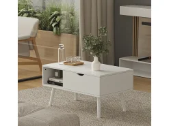 New Vicco Mesa de centro 76x45x40 stora Branco