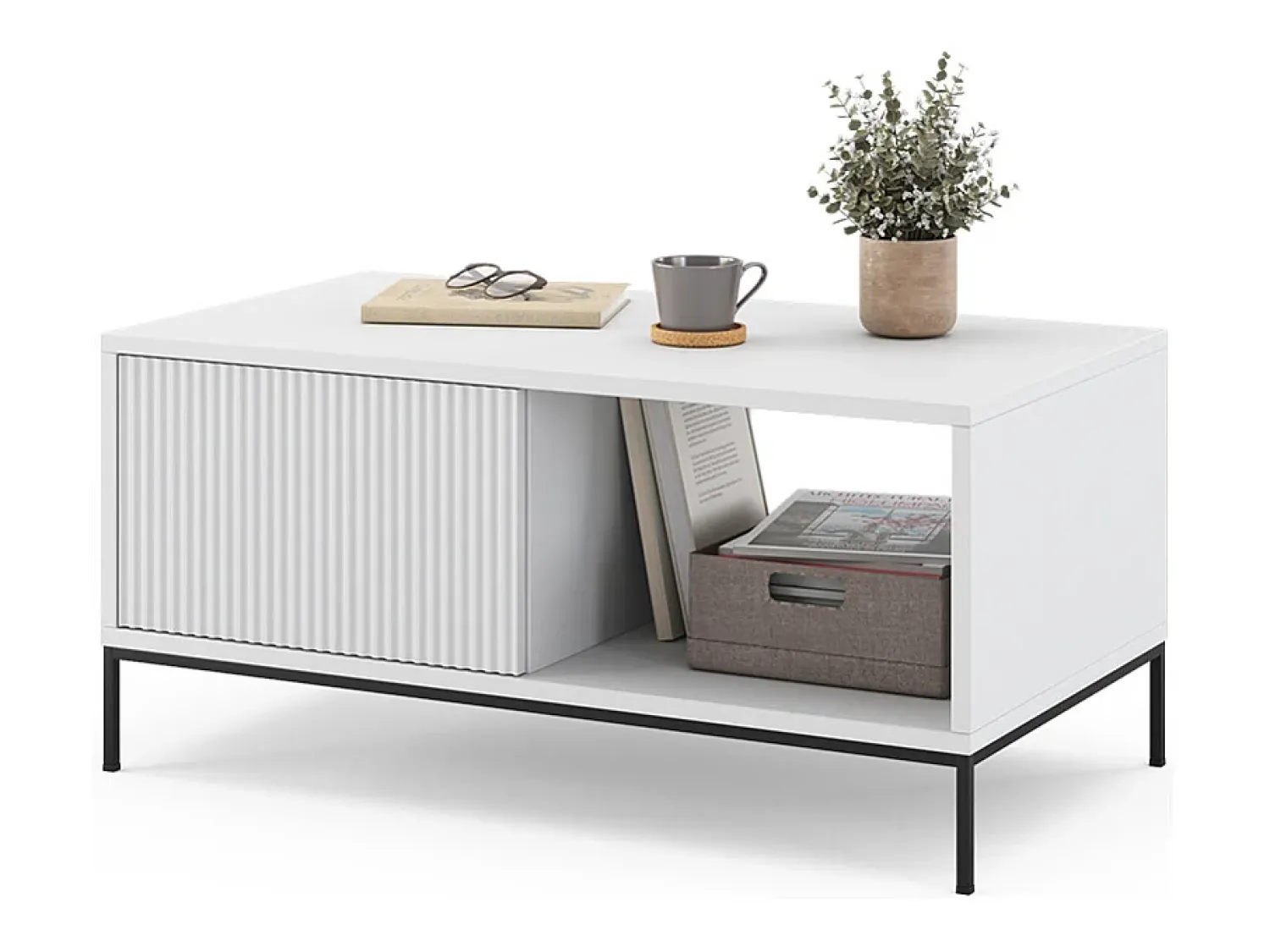 Vicco Mesa de centro 90x50x45 eliza^ Mesa De Centro