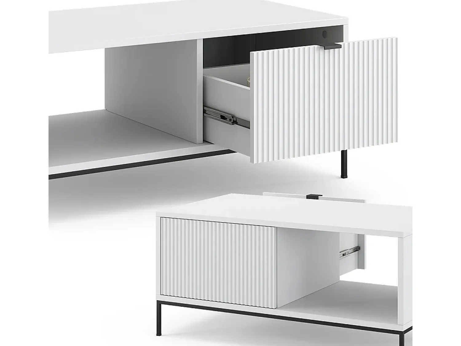 Vicco Mesa de centro 90x50x45 eliza^ Mesa De Centro