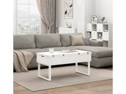 Mesa De Centro*Vicco Mesa de centro 100x50x48.5 lifty Branco