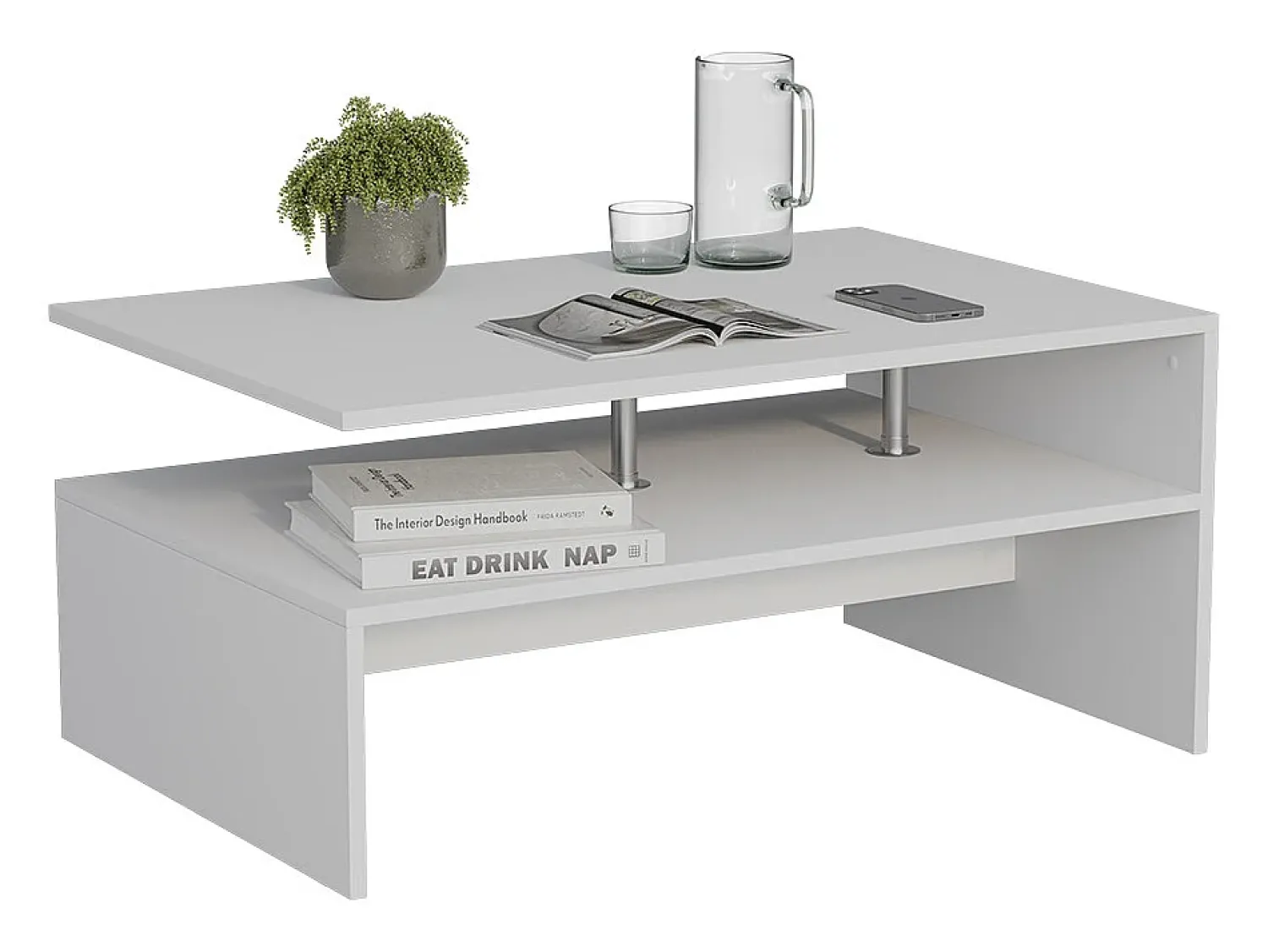 Outlet Vicco Mesa de centro 90x52.6x42.2 amato Branco