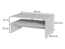 Outlet Vicco Mesa de centro 90x52.6x42.2 amato Branco