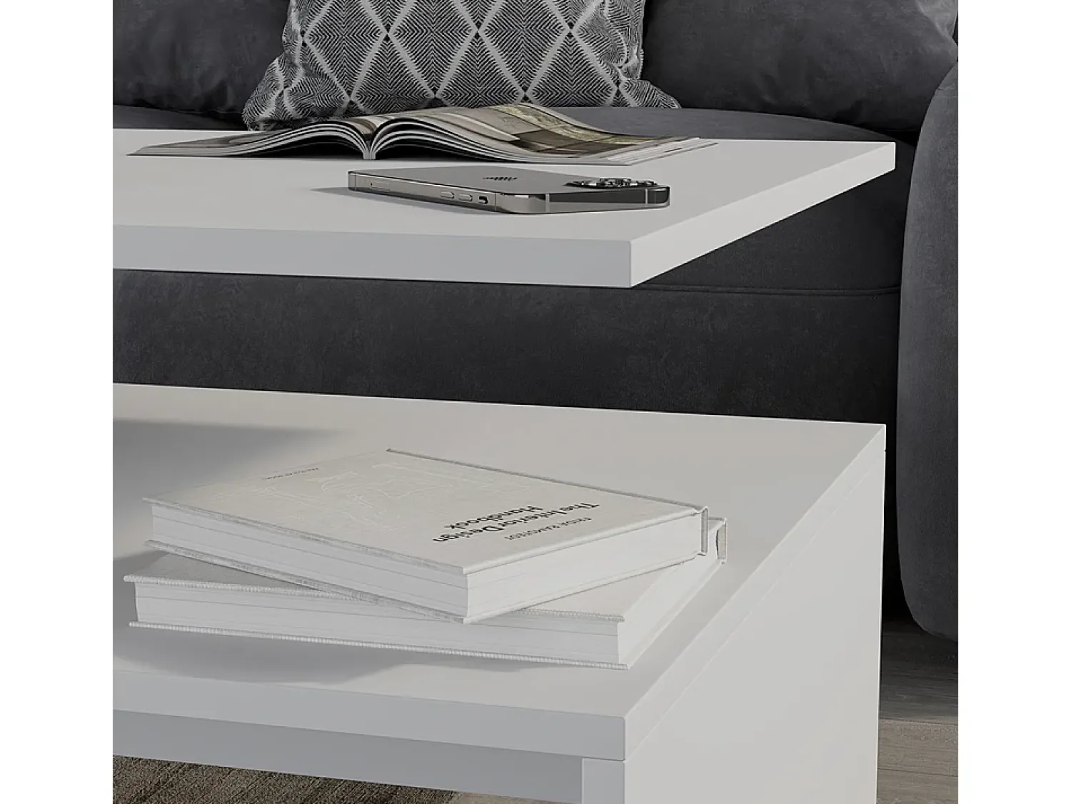 Outlet Vicco Mesa de centro 90x52.6x42.2 amato Branco