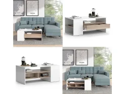 Sale Vicco Mesa de centro 110x60x45.5 fabien Branco