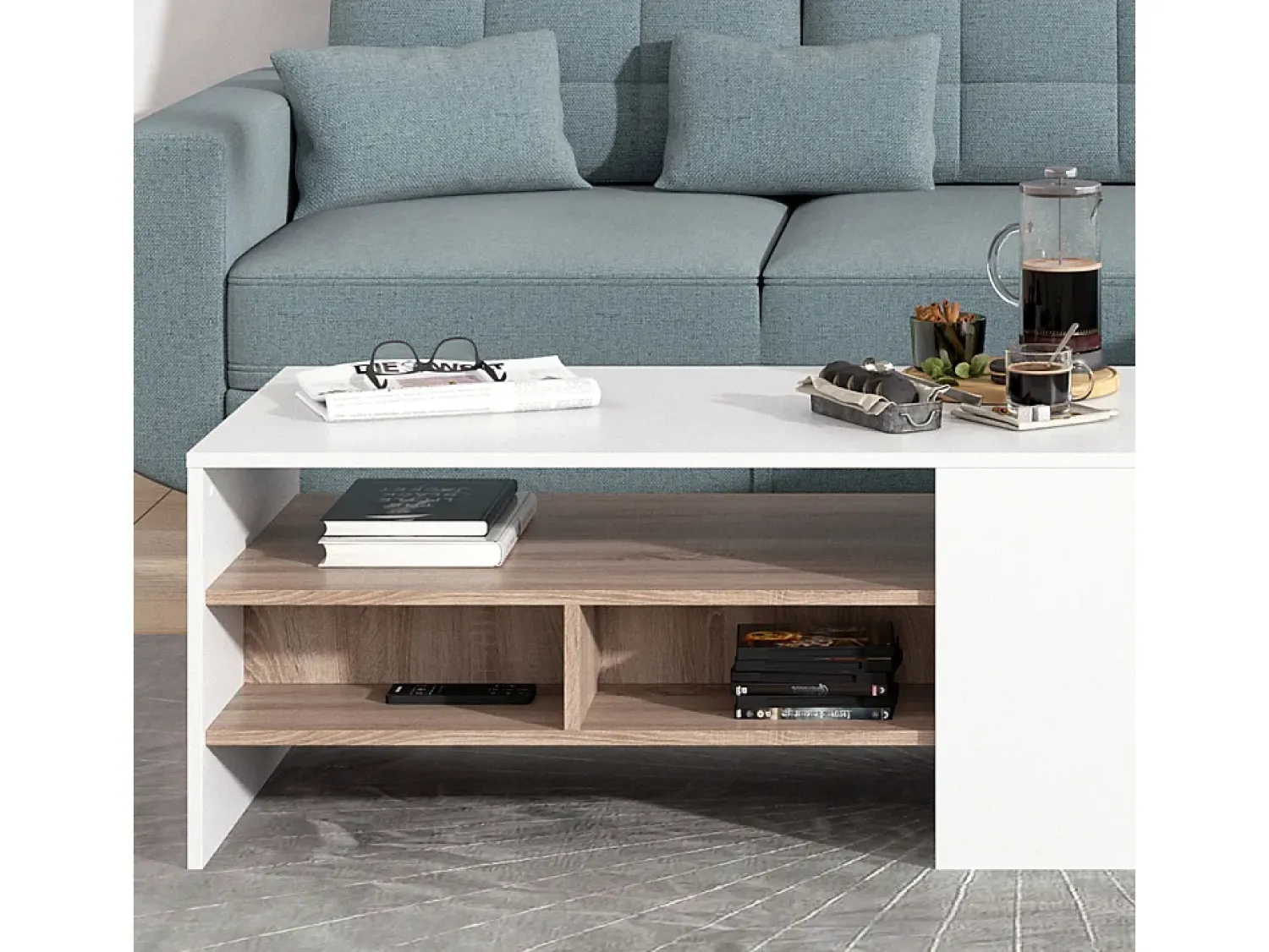 Sale Vicco Mesa de centro 110x60x45.5 fabien Branco